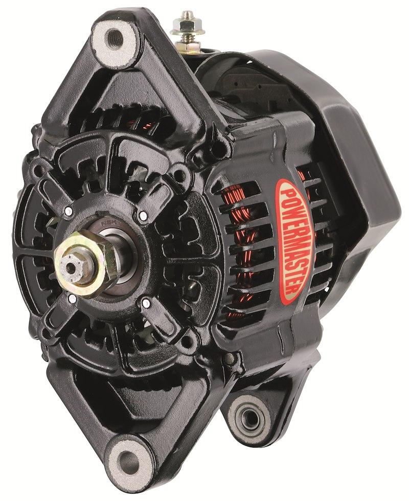 POWERMASTER 8122 Alternator/ Generator; Racing Alternator; Denso Style; Without Pulley; 12 Volts; 115 Amp; Bosch Style Mounting; One Wire; Black - High quality product image showing POWERMASTER 8122 Alternator/ Generator; Racing Alternator; Denso Style; Without Pulley; 12 Volts; 115 Amp; Bosch Style Mounting; One Wire; Black details and features