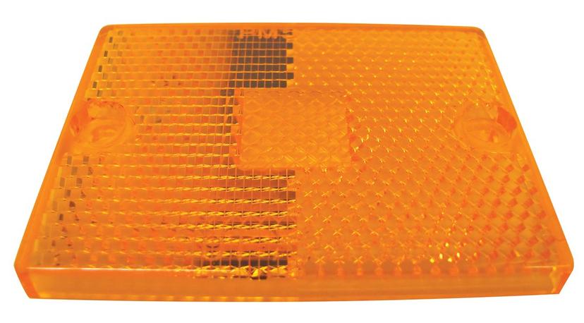PETERSON 55-15A REPL SIDE LENS AMBER, Replacement Lens For Old Style 114A/ 114R/ 115A/ 115R/ 440/ L And 441/ L; Amber