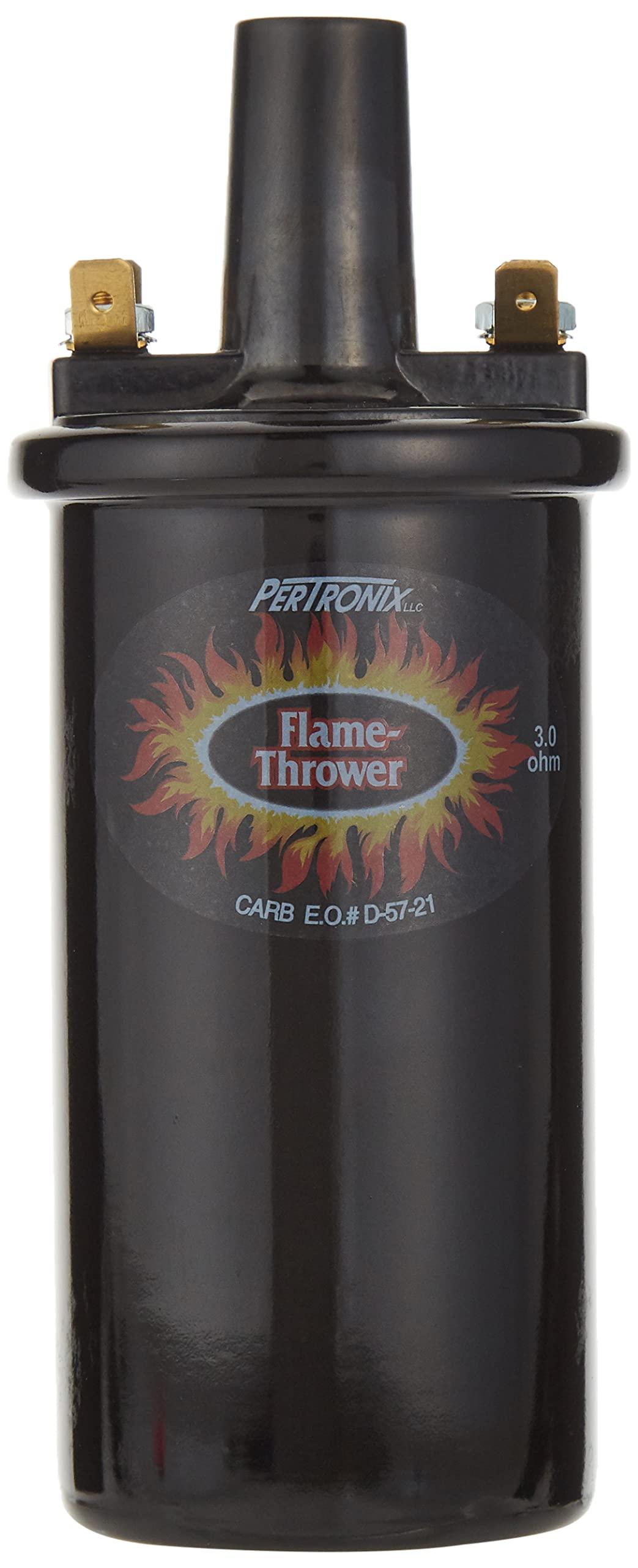 PERTRONIX 40511 Flame-Thrower 40,000 Volt 3.0 ohm Coil, Black - High quality product image showing PERTRONIX 40511 Flame-Thrower 40,000 Volt 3.0 ohm Coil, Black details and features