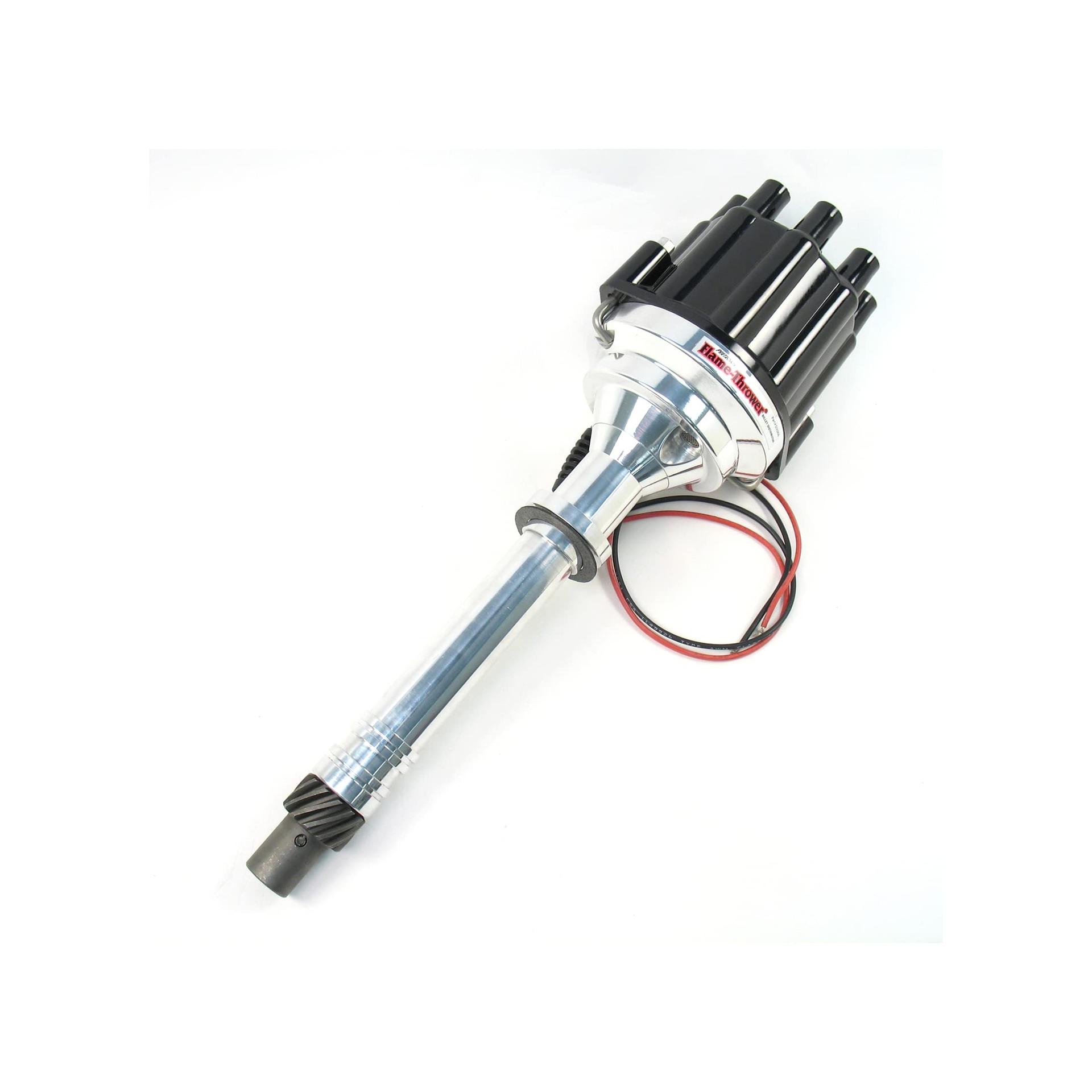 PERTRONIX D200800 Flame-Thrower Black Cap Plug and Play Marine Billet Electronic Distributor with Ignitor II Technology with Black Cap for Chevrolet Small Block/Big Block - High quality product image showing PERTRONIX D200800 Flame-Thrower Black Cap Plug and Play Marine Billet Electronic Distributor with Ignitor II Technology with Black Cap for Chevrolet Small Block/Big Block details and features