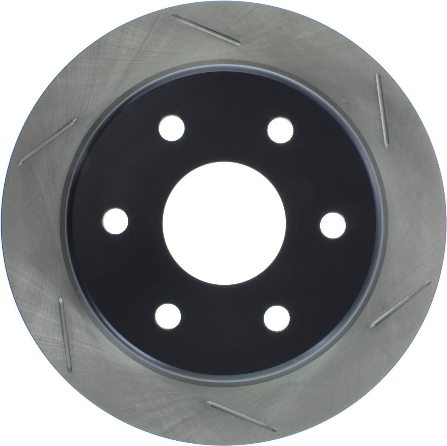 STOP TECH 126.66041SL Rear Left Sport Slotted Brake Rotor - High quality product image showing STOP TECH 126.66041SL Rear Left Sport Slotted Brake Rotor details and features