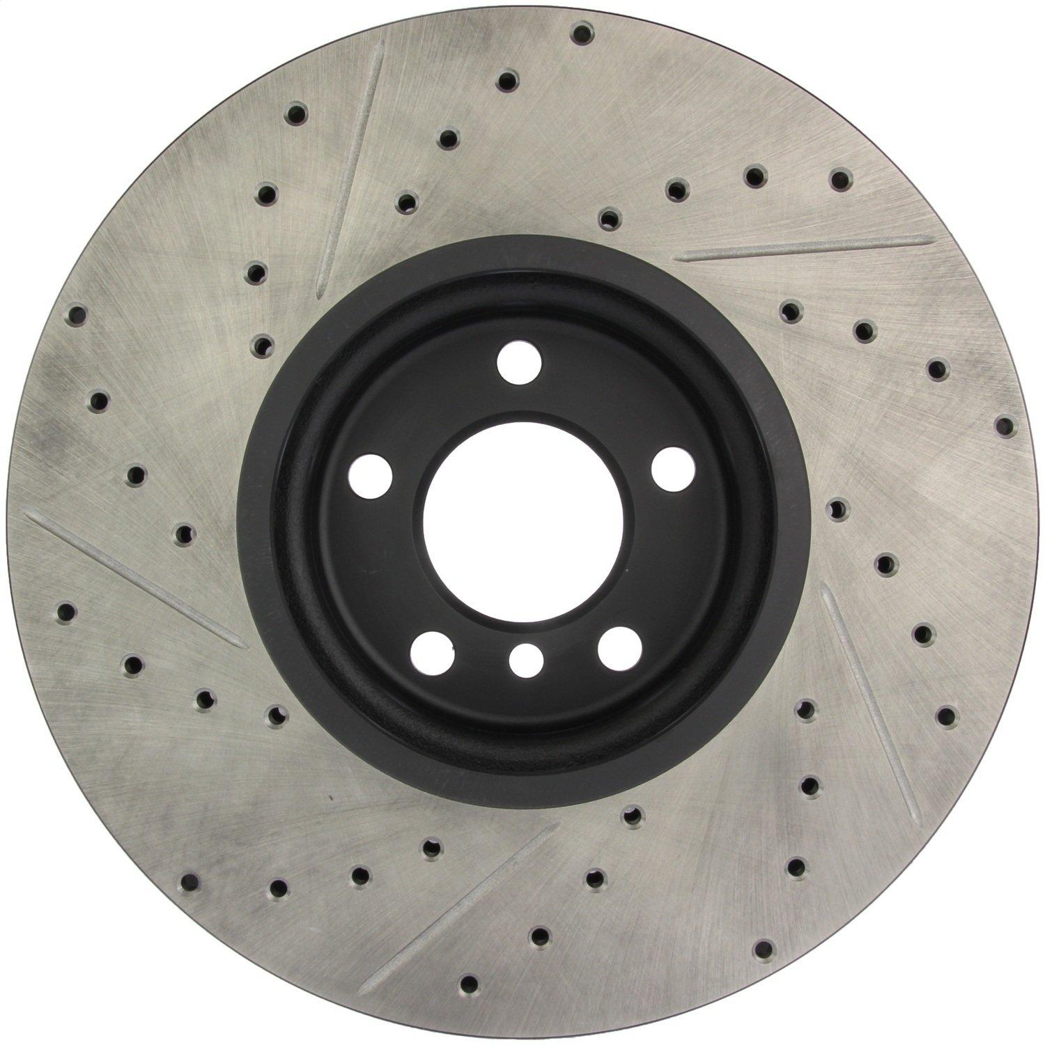 STOP TECH 127.34060L Sport Drilled/Slotted Brake Rotor (Front Left) - High quality product image showing STOP TECH 127.34060L Sport Drilled/Slotted Brake Rotor (Front Left) details and features