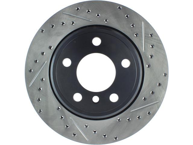 STOP TECH 127.34061L Brake Rotor; SportStop Drilled And Slotted; One Piece Design; Wheel Bolt Pattern 5 x 120 Millimeter; 324 Millimeter Outside Diameter x 80.1 Millimeter Height x 20 Millimeter Nominal Thickness; 75 Millimeter Hub Inside Diameter - High quality product image showing STOP TECH 127.34061L Brake Rotor; SportStop Drilled And Slotted; One Piece Design; Wheel Bolt Pattern 5 x 120 Millimeter; 324 Millimeter Outside Diameter x 80.1 Millimeter Height x 20 Millimeter Nominal Thickness; 75 Millimeter Hub Inside Diameter details and features