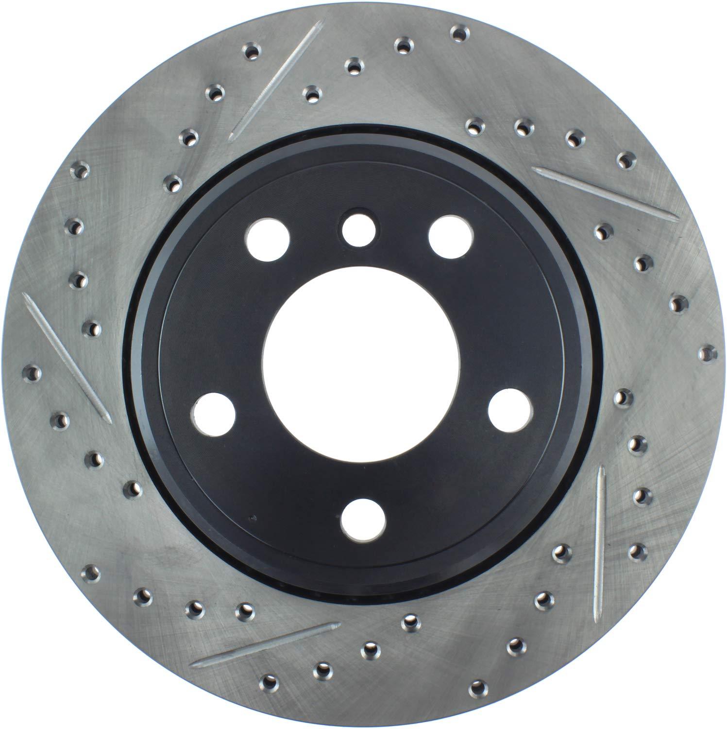 STOP TECH 127.34061R Rear Right Sport Drilled/Slotted Brake Rotor - High quality product image showing STOP TECH 127.34061R Rear Right Sport Drilled/Slotted Brake Rotor details and features