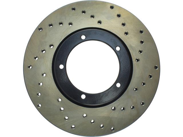 STOP TECH 128.37018L Brake Rotor; SportStop Drilled; One Piece Design; Wheel Bolt Pattern 5 x 126.5 Millimeter; 282 Millimeter Outside Diameter x 35.3 Millimeter Height x 24 Millimeter Nominal Thickness; 106.9 Millimeter Hub Inside Diameter - High quality product image showing STOP TECH 128.37018L Brake Rotor; SportStop Drilled; One Piece Design; Wheel Bolt Pattern 5 x 126.5 Millimeter; 282 Millimeter Outside Diameter x 35.3 Millimeter Height x 24 Millimeter Nominal Thickness; 106.9 Millimeter Hub Inside Diameter details and features