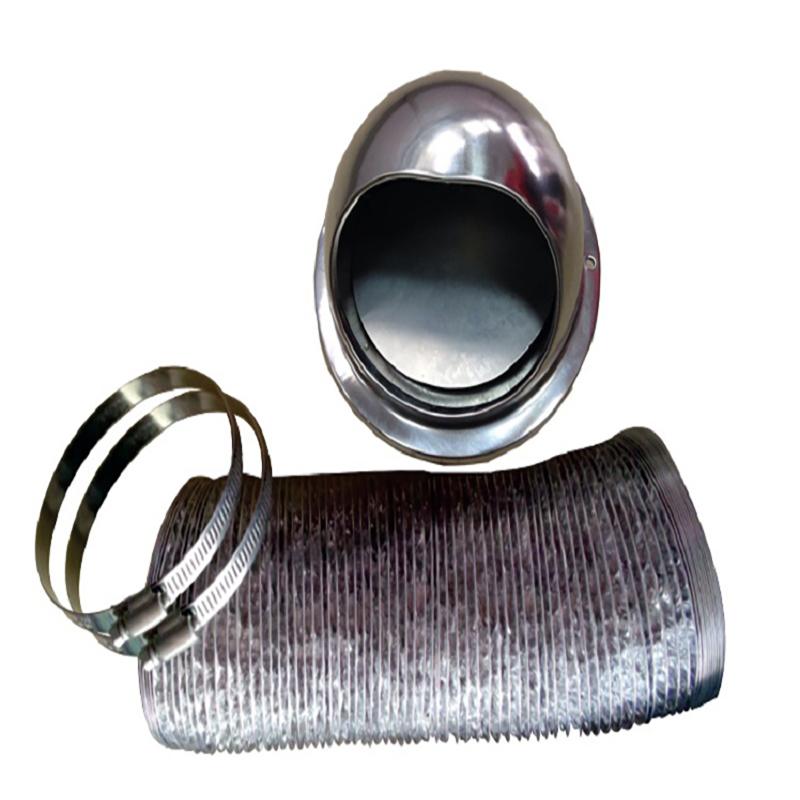 PINNACLE 181064 18-1064 Outside Vent Kit with Damper for Dryer - Stainless Steel