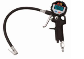 PERFORM TOOL M525 Digital Tire Pressure Gauge, Straight Lock-On Air Chuck, LCD Backlit Screen, Digital Tire Inflator with hose - High quality product image showing PERFORM TOOL M525 Digital Tire Pressure Gauge, Straight Lock-On Air Chuck, LCD Backlit Screen, Digital Tire Inflator with hose details and features