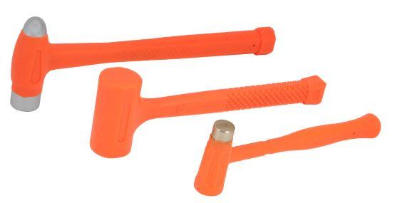 PERFORM TOOL M7234 Dead Blow Hammer Set with Brass Cap, Ball-Peen, and Dead Blow Hammers and Urethane Coating, Orange (3-Piece) - High quality product image showing PERFORM TOOL M7234 Dead Blow Hammer Set with Brass Cap, Ball-Peen, and Dead Blow Hammers and Urethane Coating, Orange (3-Piece) details and features
