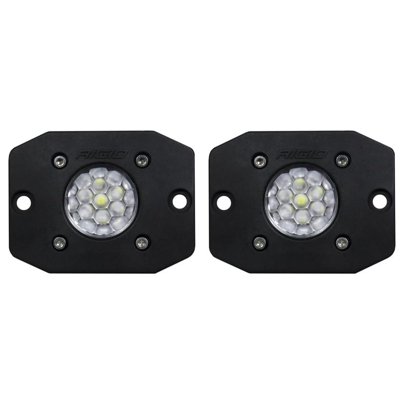 RIGID 20641 Backup Light - LED; Surface Mount; Diffused Beam; Set Of 2; Black; 1.4 Inch Length X 1.4 Inch Width X 2.0 Inch Height