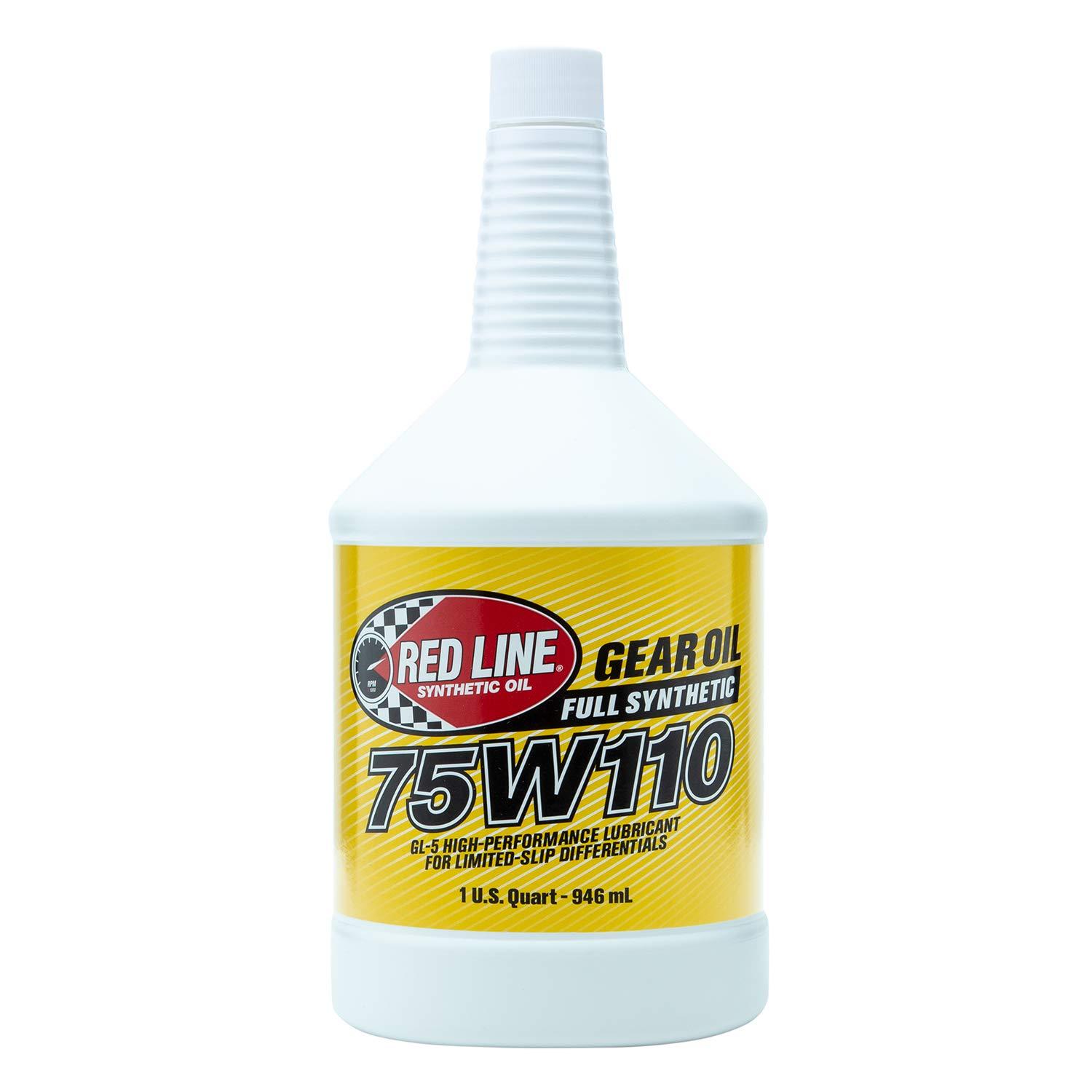 RED LINE 57804 75W110 Full Synthetic Gear Oil GL-5 - 1 Quart - High quality product image showing RED LINE 57804 75W110 Full Synthetic Gear Oil GL-5 - 1 Quart details and features