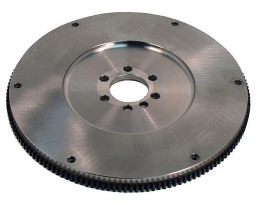 RAM 1509 Clutch Flywheel; True Balance; Use With 1986 And Later Chevy Small Block Engines; 10-1/2 Inch Clutch Diameter; Borg And Beck/ Diaphragm Clutch Type; 153 Tooth; External Balance; Steel; 12.8 Inch Ring Outside Diameter; 26 Pounds; SFI Approved