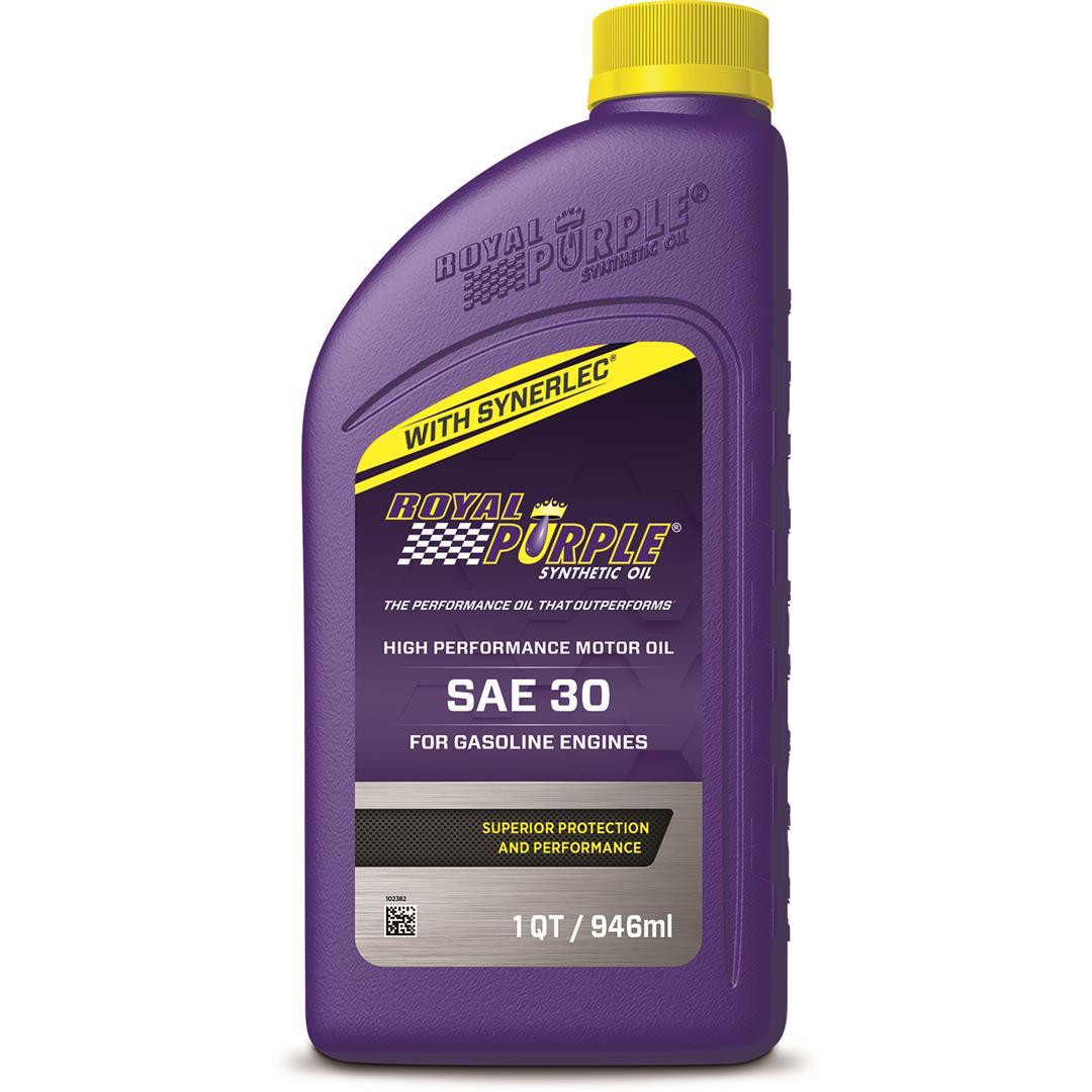 ROYAL PURPLE 01030 API-Licensed SAE 30 High Performance Synthetic Motor Oil - 1 Qt. - High quality product image showing ROYAL PURPLE 01030 API-Licensed SAE 30 High Performance Synthetic Motor Oil - 1 Qt. details and features