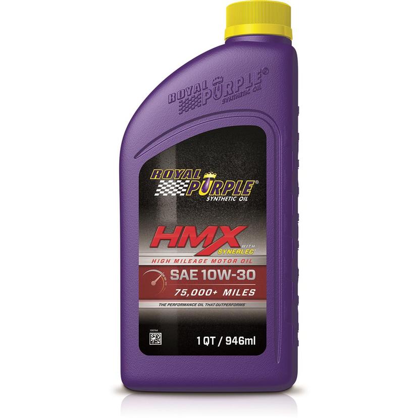 ROYAL PURPLE 11746 HMX SAE 10W-30 High-Mileage Synthetic Motor Oil, Purple, 32 Fl Oz