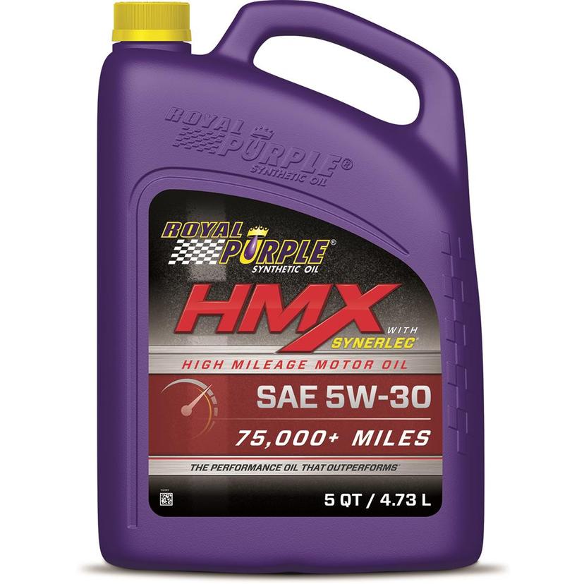ROYAL PURPLE 11748 HMX SAE 5W-30 High-Mileage Synthetic Motor Oil - 5 Quart