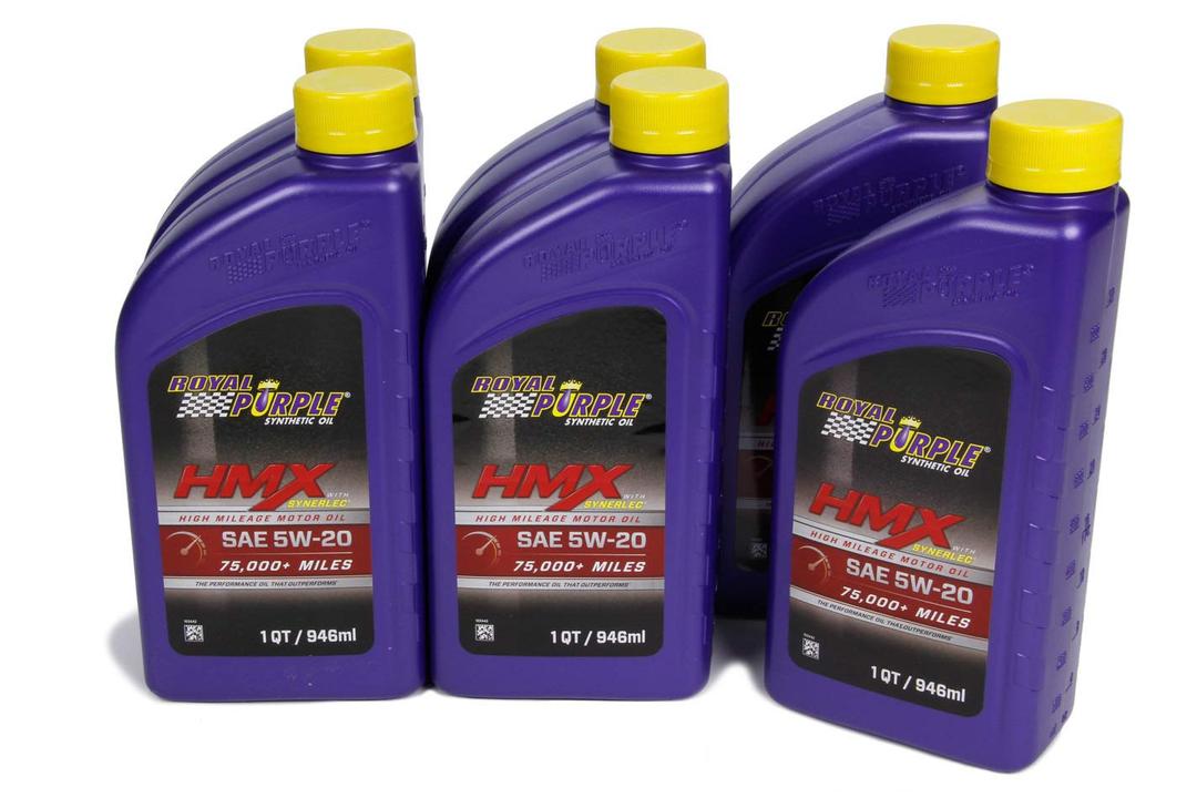 ROYAL PURPLE 17511 HMX w/Synerlec | High Mileage SAE 5W-20 Premium Synthetic Motor Oil |1 Quart | SKU: - The Twister Group Tools product
