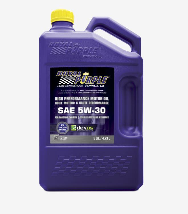 ROYAL PURPLE 20530 Oil Sae 5W-30; Synthetic; 5 Quart Bottle; Single - The Twister Group Tools product