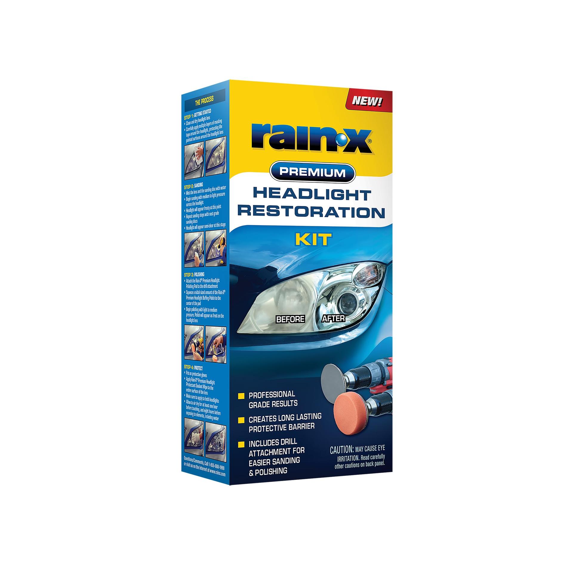 RAIN-X 610153 Headlight Restoration - High quality product image showing RAIN-X 610153 Headlight Restoration details and features