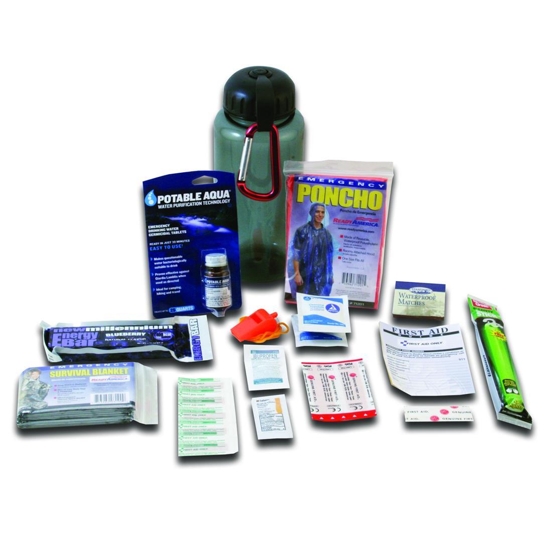 READY AMERICA 70060 Deluxe Water Bottle Survival Kit - High quality product image showing READY AMERICA 70060 Deluxe Water Bottle Survival Kit details and features