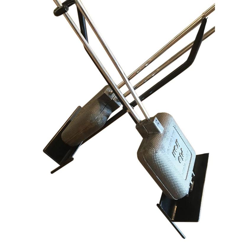 INDUSTRIAL BRUSH 1984 Pie Iron Kickstand Black,15 INCH x 8 INCH