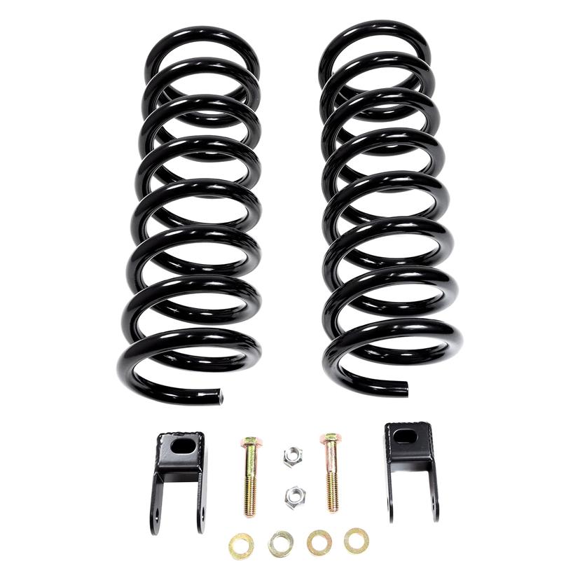 READYLIFT 46-19120 FRONT COIL SPRING LEVELING SUSPENSION - MAX LIFT 1.5 IN - MAX TIRE DIAMETER 35 IN. FOR 2019-2024 RAM 2500/3500 4WD