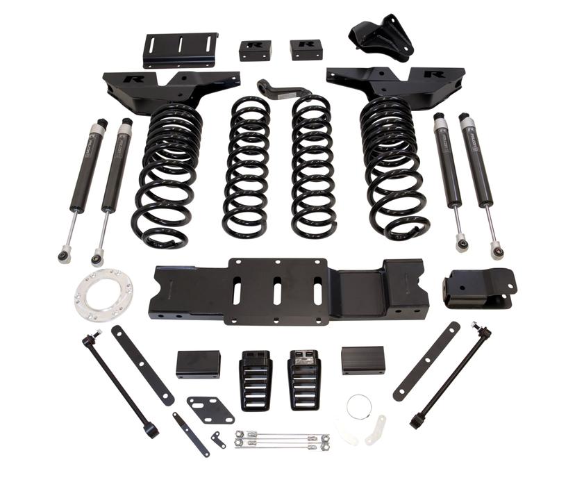 READYLIFT 49-19420 Coil Spring Lift Kit; 4.5 in. Lift; w/Front And Rear Track Bar Brackets/Front And Rear Coil Springs w/Falcon Shocks