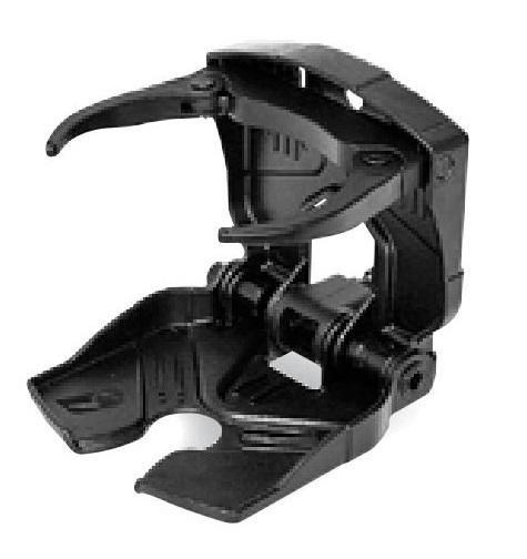 RAILBLAZA 02-4013-11 CUPCLAM (BLACK), Horizontal/ Vertical Mount; For Mugs/ Bottles/ Wine Glasses; Adjustable And Foldable; Black - The Twister Group Tools product