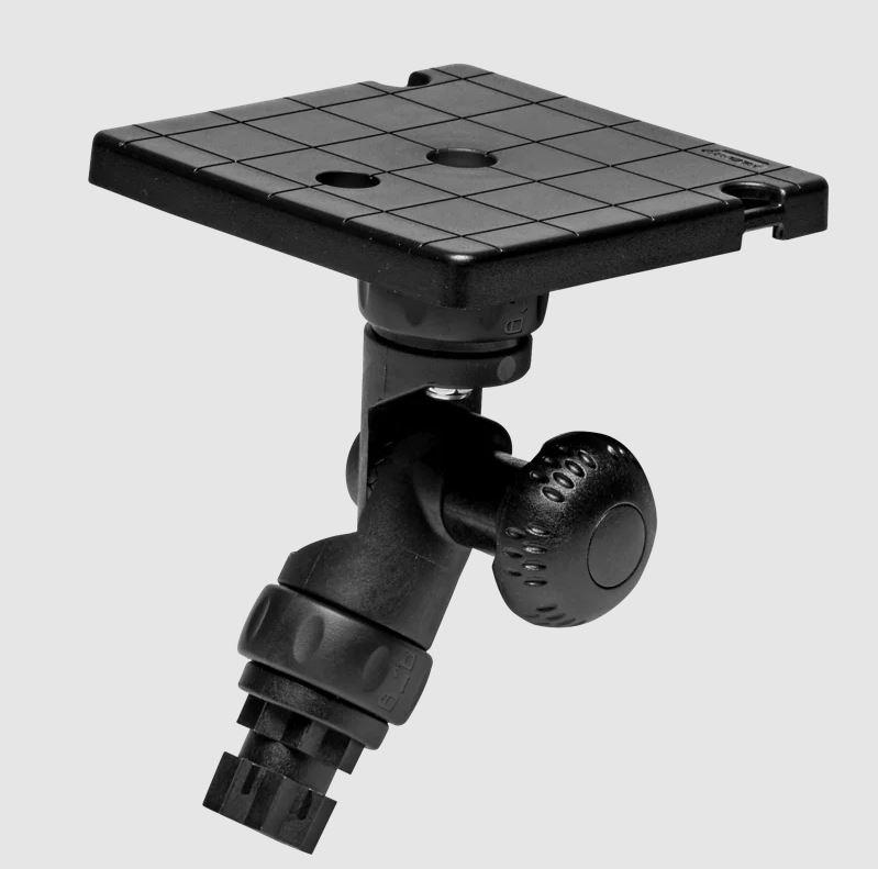 RAILBLAZA 02-4140-11 FISH FINDER MOUNT R - LOCK S, Compatible With Fish Finders And Chart Plotters; Friction Joints/ Adjustable 15 Degree Increment; 3 Axis Mount; Black; UV Stabilized Fiberglass Reinforced Plastic; Low Profile - High quality product image showing RAILBLAZA 02-4140-11 FISH FINDER MOUNT R - LOCK S, Compatible With Fish Finders And Chart Plotters; Friction Joints/ Adjustable 15 Degree Increment; 3 Axis Mount; Black; UV Stabilized Fiberglass Reinforced Plastic; Low Profile details and features