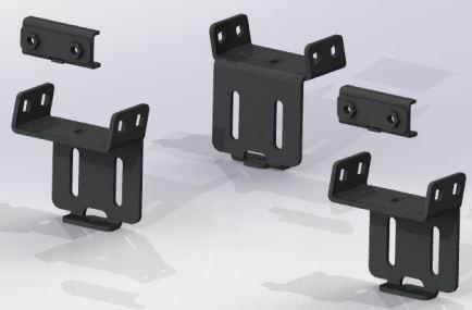 ROAD ARMOR 505BRS-BRKTKIT for 05-20 Nissan Frontier TRECK Drill-Less Rack Base Mounting Bracket Kit - Tex Blk - High quality product image showing ROAD ARMOR 505BRS-BRKTKIT for 05-20 Nissan Frontier TRECK Drill-Less Rack Base Mounting Bracket Kit - Tex Blk details and features