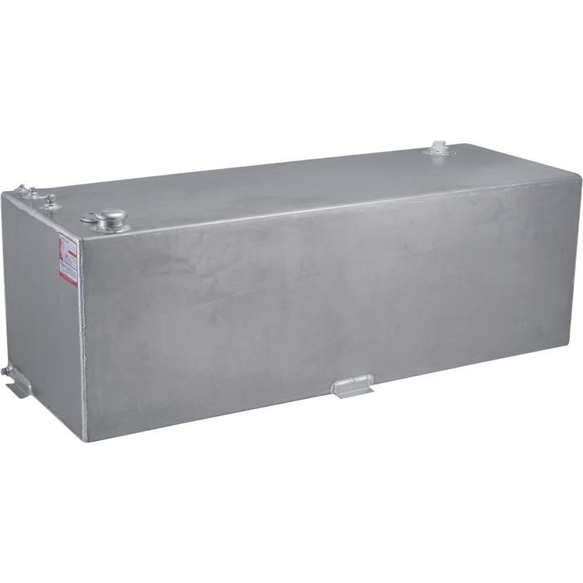 RDS 71792 Rectangular Transfer Fuel Tank - 80 Gallon Capacity, 50 INCH L x 20 INCH W x 19 INCH H, Silver Mill Finish Aluminum