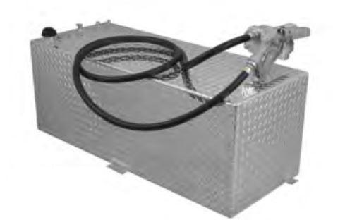 RDS 71793 Rectangular Auxiliary Transfer Fuel Tank - 80 Gallon