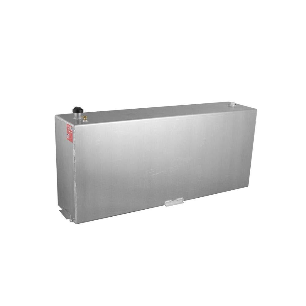 RDS 72118 Vertical Transfer Fuel Tank - 90 Gallon Capacity 60 INCH L x 14 INCH W x 26 INCH H, Silver Mill Finish Aluminum - High quality product image showing RDS 72118 Vertical Transfer Fuel Tank - 90 Gallon Capacity 60 INCH L x 14 INCH W x 26 INCH H, Silver Mill Finish Aluminum details and features