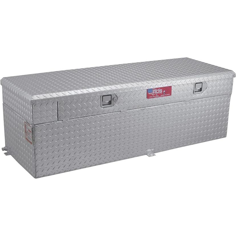 RDS 72746 Auxiliary Fuel Tank; DOT Approved; Diesel; 51 Gallon Capacity; Rectangle; 50 Inch Length x 20 Inch Width x 19 Inch Height; Diamond Tread; Aluminum