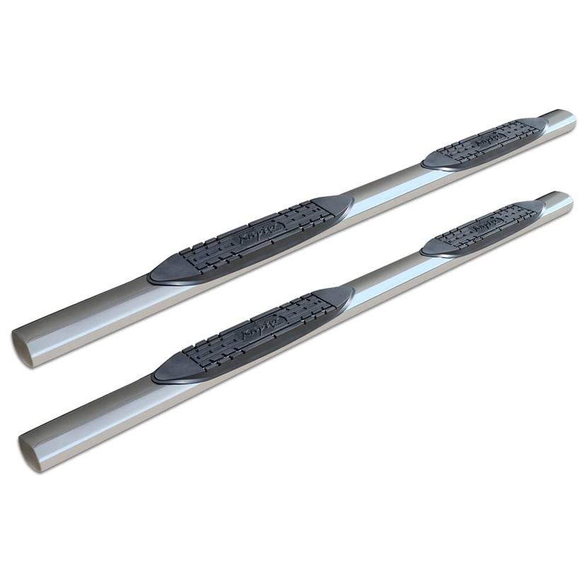 RAPTOR 0702-0648 Nerf Bars Side Steps 4in Oval Stainless for New Body Style 2019-2024 Ram 1500 Crew Cab