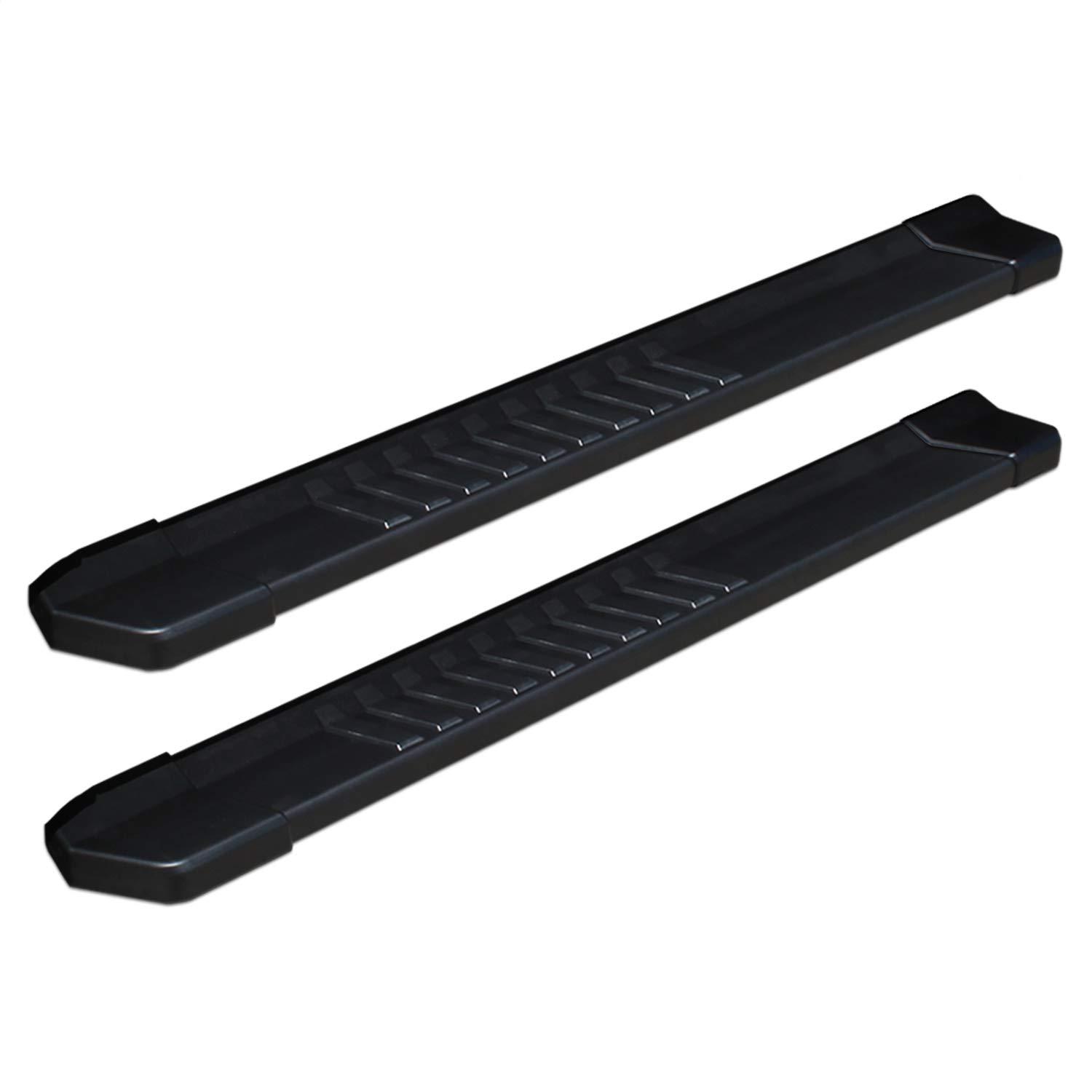 RAPTOR 1760-BLK 6 in. Running Boards; 60 in; Rocker Panel Mount; Black Textured; Requires Separate Mount Kit - High quality product image showing RAPTOR 1760-BLK 6 in. Running Boards; 60 in; Rocker Panel Mount; Black Textured; Requires Separate Mount Kit details and features