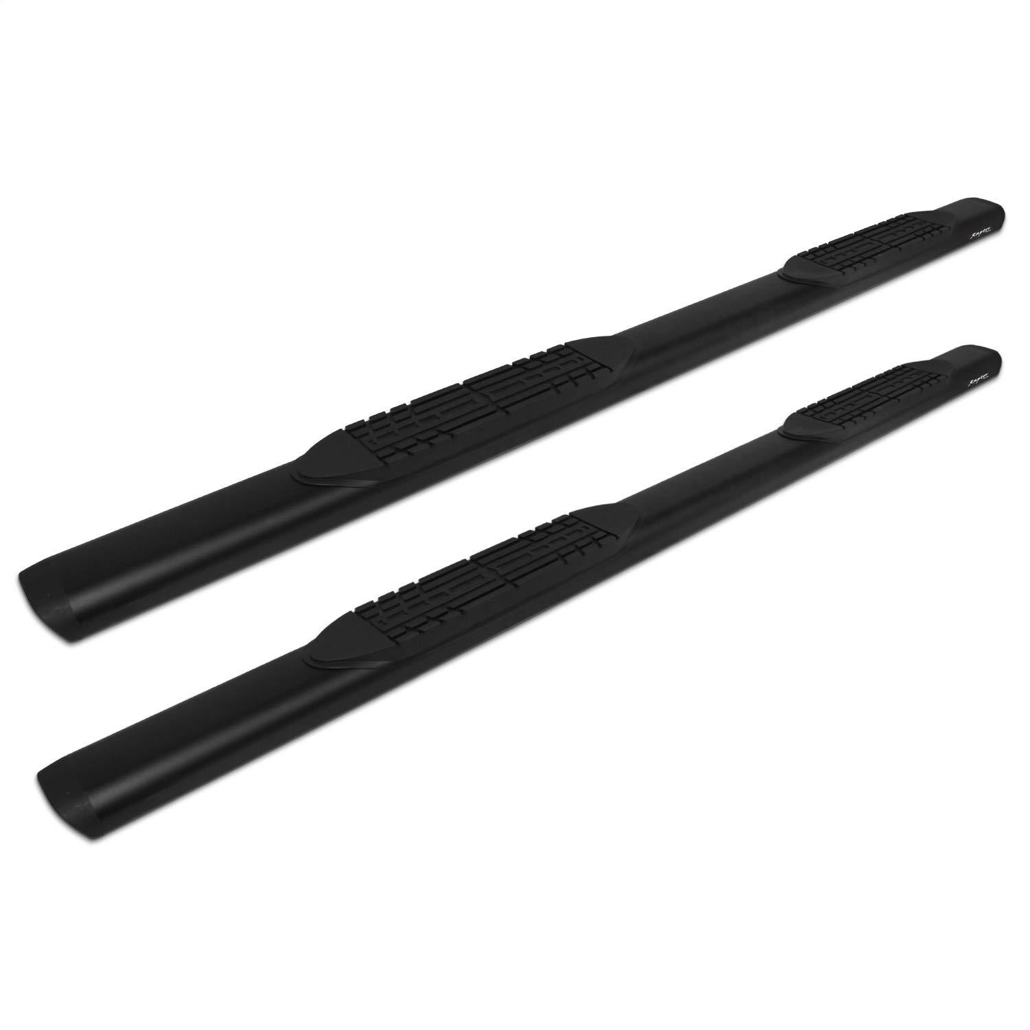 RAPTOR 2075-BLK 5 ft. Slide Track Oval Running Boards - Black - High quality product image showing RAPTOR 2075-BLK 5 ft. Slide Track Oval Running Boards - Black details and features