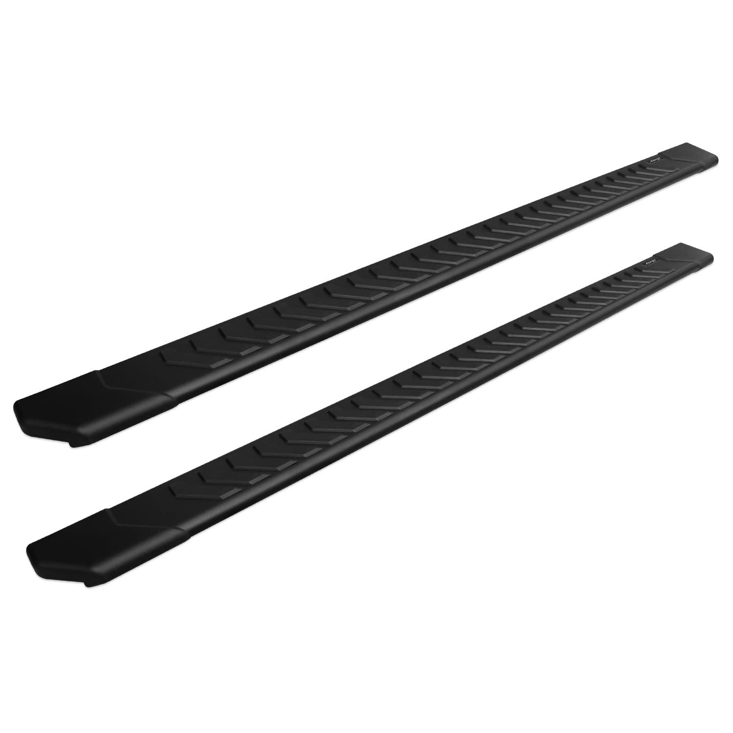 RAPTOR 2201-0185BT Running Boards Steps 5in OEM Style Full Tread Black Aluminum for Crew Cab 07-18 Silverado/Sierra 1500 07-19 2500/3500 - High quality product image showing RAPTOR 2201-0185BT Running Boards Steps 5in OEM Style Full Tread Black Aluminum for Crew Cab 07-18 Silverado/Sierra 1500 07-19 2500/3500 details and features