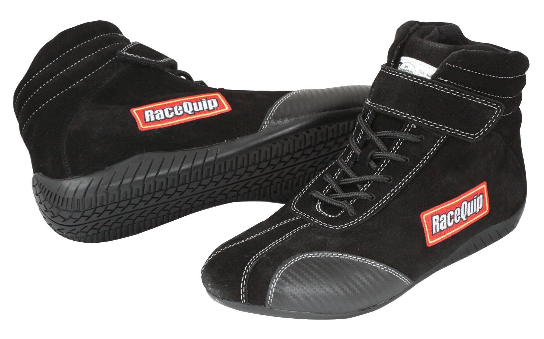 RACEQUIP 30500105 Race Shoes Euro Carbon-L Series SFI 3.3/5 Certified Black Size 10.5 - High quality product image showing RACEQUIP 30500105 Race Shoes Euro Carbon-L Series SFI 3.3/5 Certified Black Size 10.5 details and features
