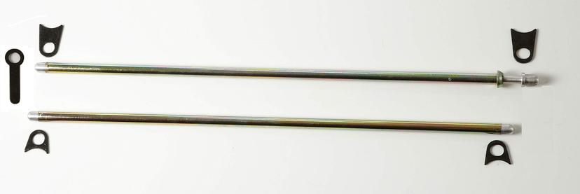 RACEQUIP 700101 Window Net Mounting Kit 26.5 INCH Round Spring Loaded Pin Type Top Bar 25.5 INCH Round Bottom Bar Zinc Plated Steel