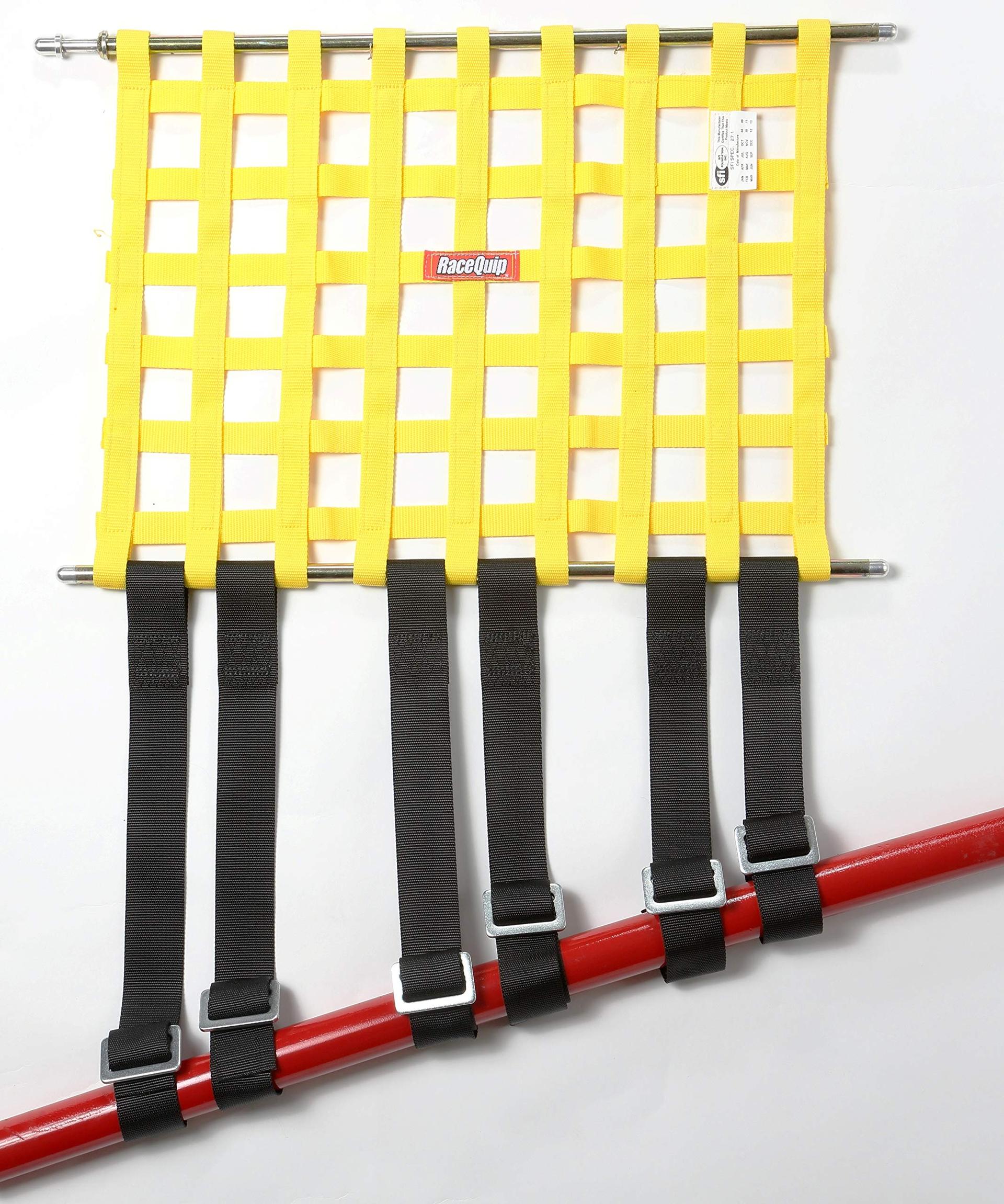 RACEQUIP 705005 Window Net Strap On Bottom Bar Mounting Kit with 6 Adjustable 1.5 Inch Straps - High quality product image showing RACEQUIP 705005 Window Net Strap On Bottom Bar Mounting Kit with 6 Adjustable 1.5 Inch Straps details and features