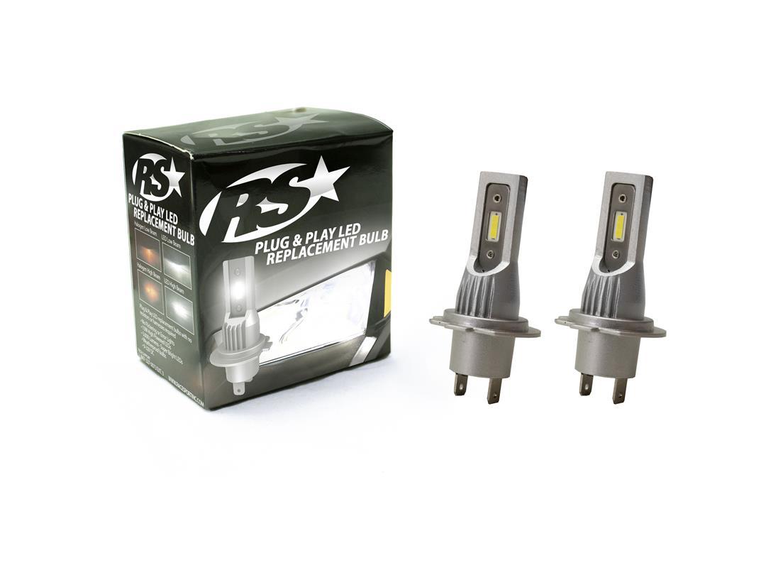 RACE SPORT PNPH7 RSH7 PNP Series Plug N Play Super LUX LED Replacement Bulbs - 1,900 LUX Max output - High quality product image showing RACE SPORT PNPH7 RSH7 PNP Series Plug N Play Super LUX LED Replacement Bulbs - 1,900 LUX Max output details and features