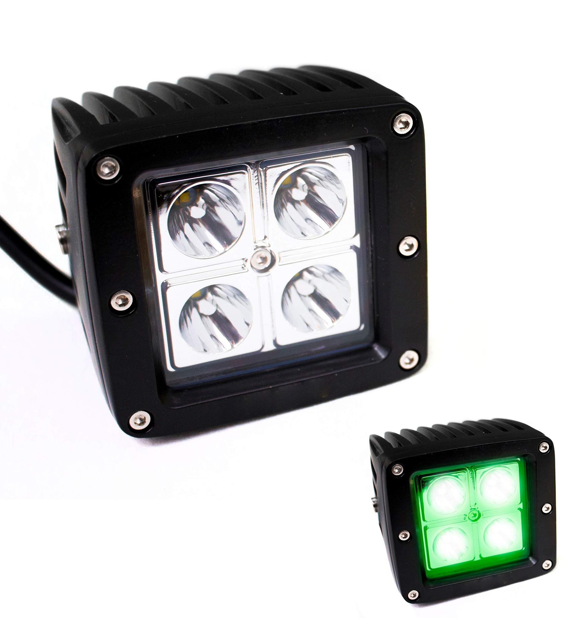 RACE SPORT RS-XH-3X316W Green X-hunter Series Led 3 X 3in 1 - High quality product image showing RACE SPORT RS-XH-3X316W Green X-hunter Series Led 3 X 3in 1 details and features