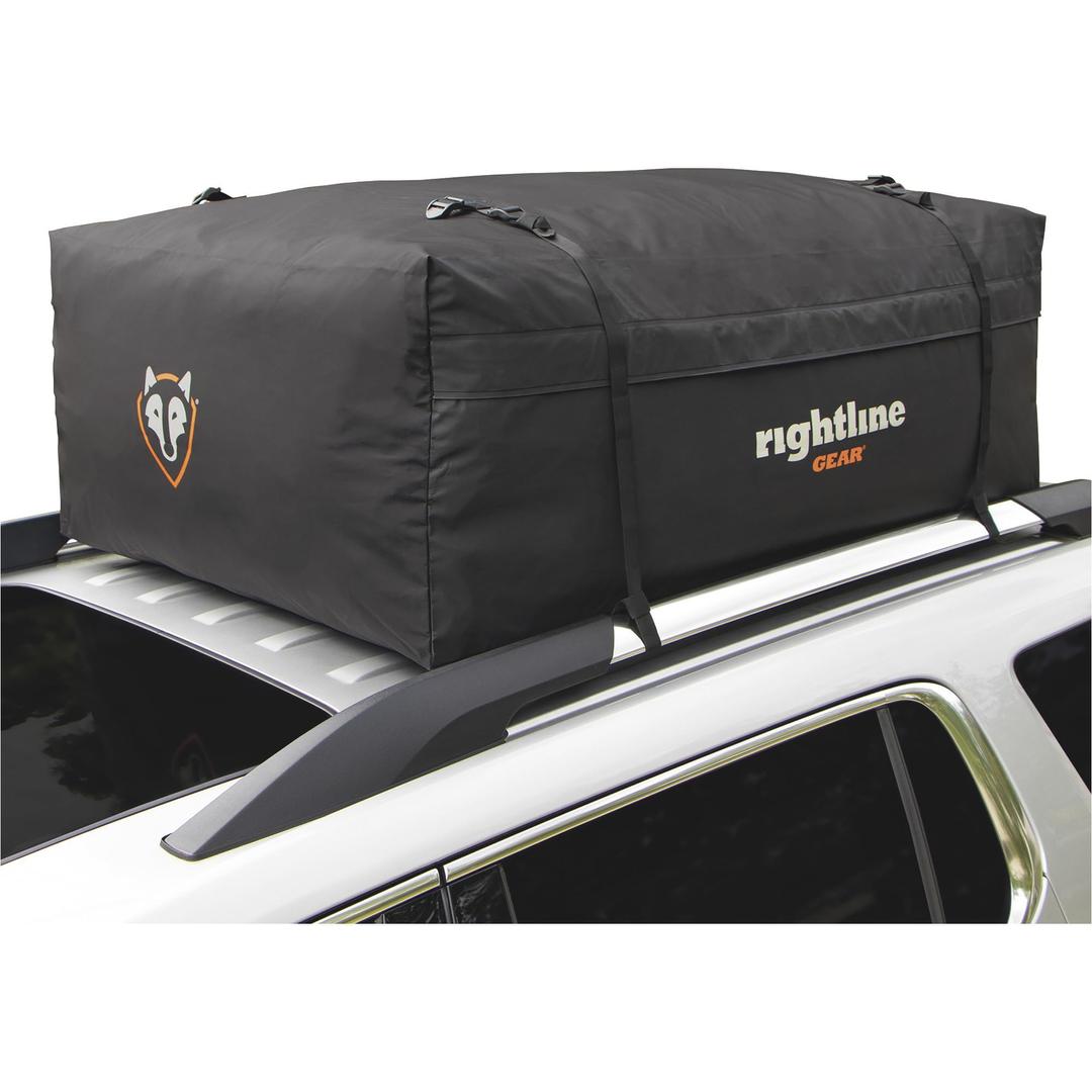 RIGHTLINE 100R30 Range 3 Weatherproof Rooftop Cargo Carrier for Top of Vehicle, Attaches With or Without Roof Rack, 18 Cubic Feet, Black - The Twister Group Tools product