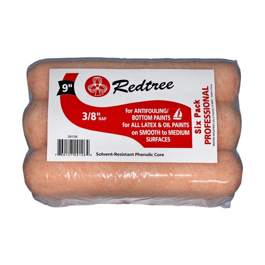 REDTREE 29126 DYNEX (9R-22PH) SIX-PACK, For Paints/ Epoxies/ Fiberglass Resin Surfaces; 9 Inch Length x 3/8 Inch Thick Medium Nap; Polyester Nap/ Phenolic Core; Reusable; Smooth/ Semi-Smooth Surface; Pink; Pack Of 6 - High quality product image showing REDTREE 29126 DYNEX (9R-22PH) SIX-PACK, For Paints/ Epoxies/ Fiberglass Resin Surfaces; 9 Inch Length x 3/8 Inch Thick Medium Nap; Polyester Nap/ Phenolic Core; Reusable; Smooth/ Semi-Smooth Surface; Pink; Pack Of 6 details and features