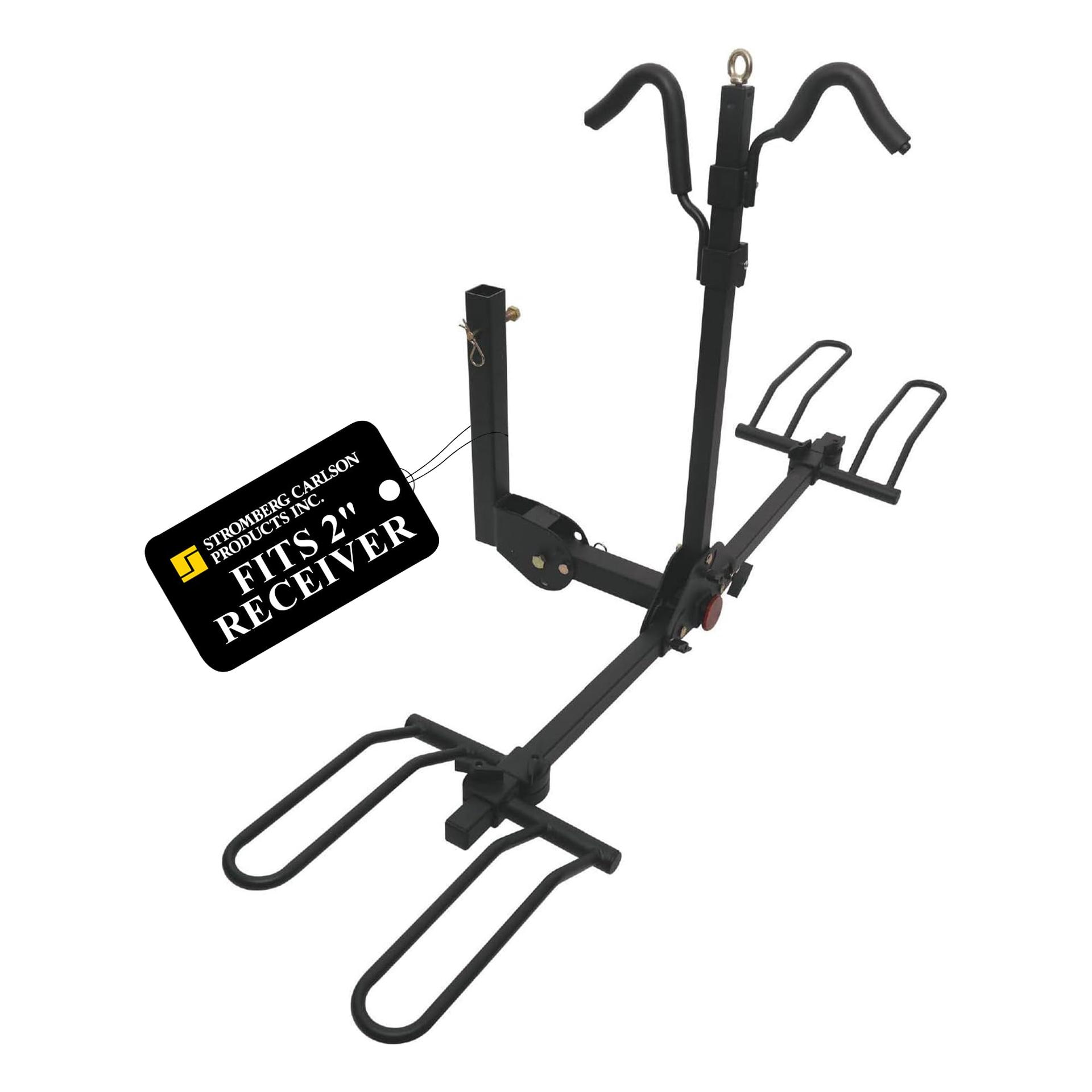 STROMBERG BC-202 Mount Bike Rack- Bike Rack Receiver Mount- Bike Rack Hitch- Model for 2-inch Receiver- Bike Rack for SUV, Motorhome, Travel Trailer & Fifth Wheel- Can Hold 2 Bicycles - High quality product image showing STROMBERG BC-202 Mount Bike Rack- Bike Rack Receiver Mount- Bike Rack Hitch- Model for 2-inch Receiver- Bike Rack for SUV, Motorhome, Travel Trailer & Fifth Wheel- Can Hold 2 Bicycles details and features
