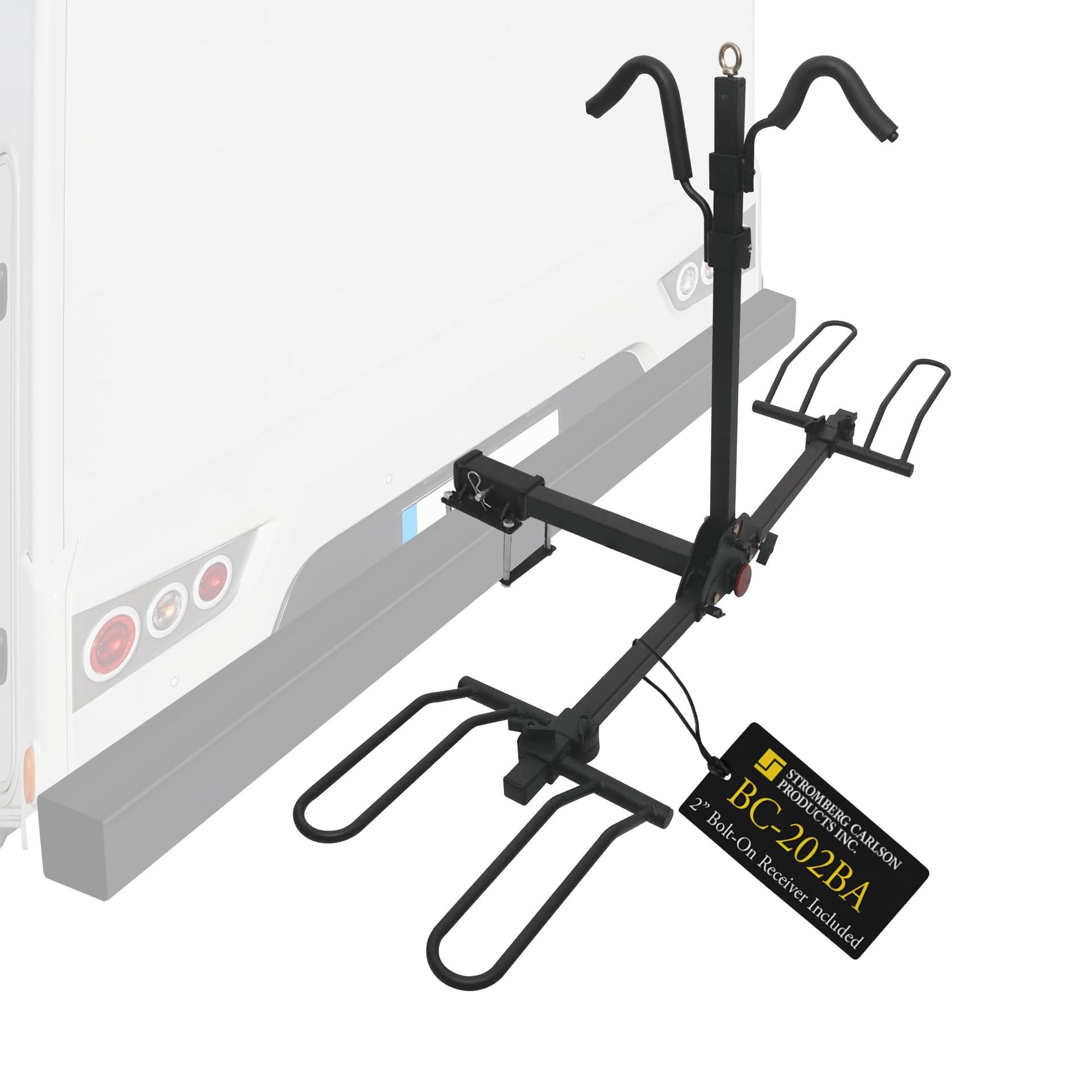 STROMBERG BC-202BA 2-Bike Rack for Vehicle - Bike Rack Hitch Mount, Rigid Car Bike Rack, Bike Accessories for RV, Bike Rack for SUV, Bike Rack for Truck, Trailer Hitch Bike Rack - High quality product image showing STROMBERG BC-202BA 2-Bike Rack for Vehicle - Bike Rack Hitch Mount, Rigid Car Bike Rack, Bike Accessories for RV, Bike Rack for SUV, Bike Rack for Truck, Trailer Hitch Bike Rack details and features