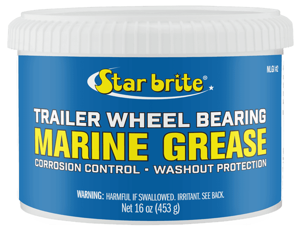 STAR BRITE 026016 Marine Grease; Trailer Wheel Bearing Grease; Protects From Salt Water/ Salt Air/ Atmospheric Chemicals; 1 Pound Can; Single - High quality product image showing STAR BRITE 026016 Marine Grease; Trailer Wheel Bearing Grease; Protects From Salt Water/ Salt Air/ Atmospheric Chemicals; 1 Pound Can; Single details and features