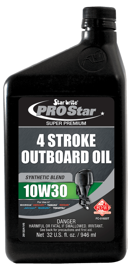 STAR BRITE 028132 Oil; Pro Star; SAE 10W-30; Synthetic Blend; 32 Ounce Bottle; Single