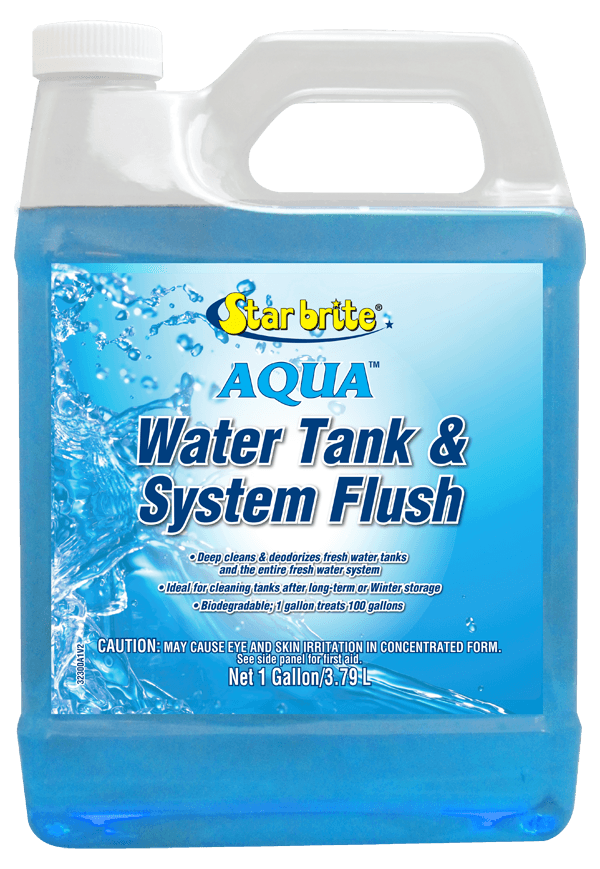 STAR BRITE 032300 Fresh Water System Cleaner; Aqua Clean; Liquid; 1 Gallon Solution Cleans Up To 100 Gallon Of Water; 1 Gallon Jug