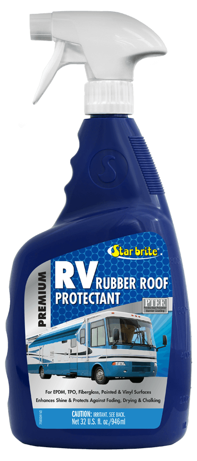 STAR BRITE 075932 Premium RV Rubber Roof Protectant - 32 OZ, White