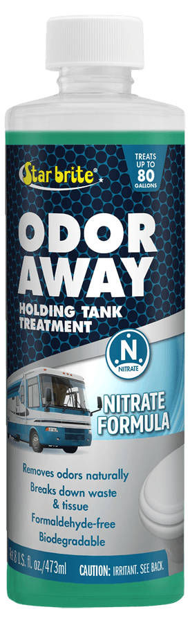 STAR BRITE 076308 RV Odor Away Natural Holding Tank Treatment Treats 40 Gallon Holding Tank; 8 Ounce Bottle; 4 Pack - High quality product image showing STAR BRITE 076308 RV Odor Away Natural Holding Tank Treatment Treats 40 Gallon Holding Tank; 8 Ounce Bottle; 4 Pack details and features